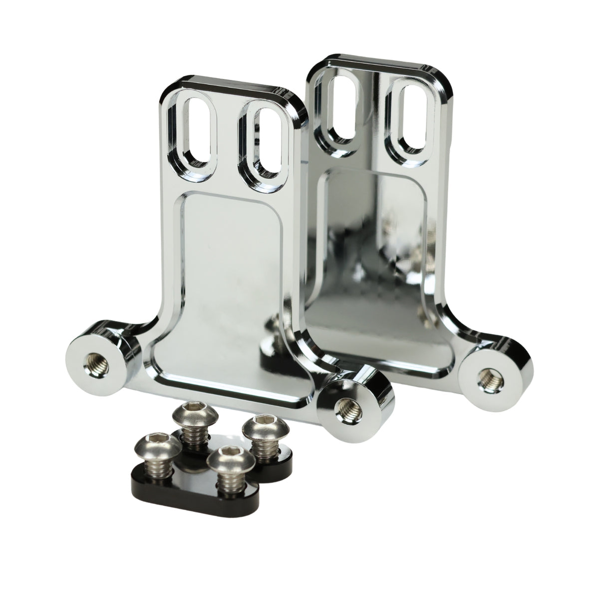 Og Replacement Bagger Fender Billet Bracket Kit - Touring Front Fender Bracket Original Garage Moto 2024 to Present Bagger Chrome