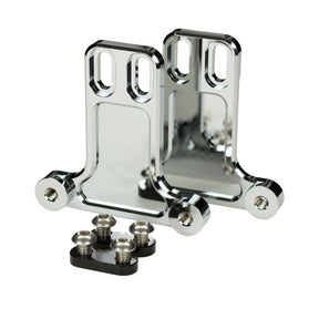 Og Replacement Bagger Fender Billet Bracket Kit - Touring Front Fender Bracket Original Garage Moto 2024 to Present Bagger Chrome