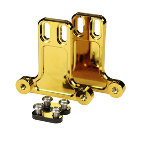 Og Replacement Bagger Fender Billet Bracket Kit - Touring Front Fender Bracket Original Garage Moto 2024 to Present Bagger Gold Plating