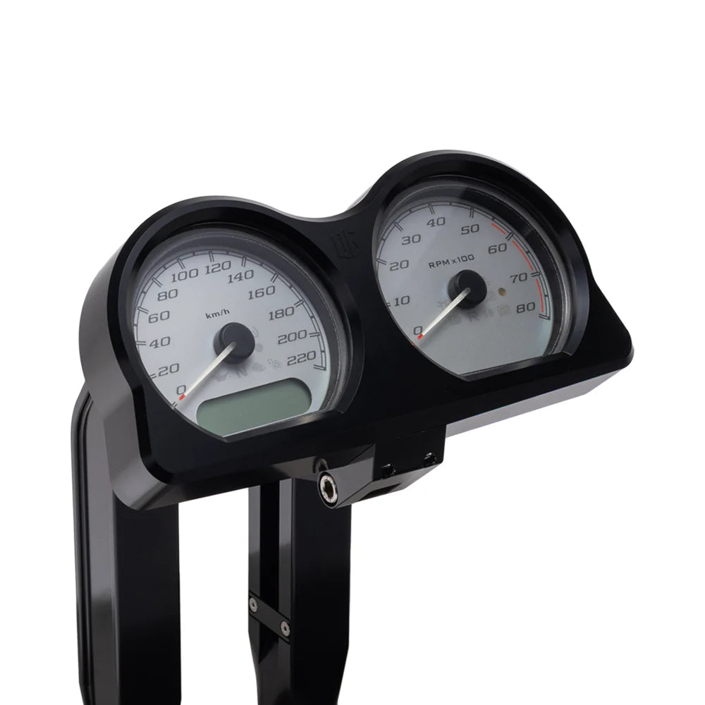 Og Billet Gauges Bezel - 15-23 Road Glide Gauge Mount Original Garage Moto Black Front mount