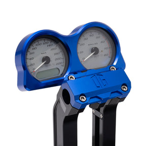 Og Billet Gauges Bezel - 15-23 Road Glide Gauge Mount Original Garage Moto Blue Rear mount