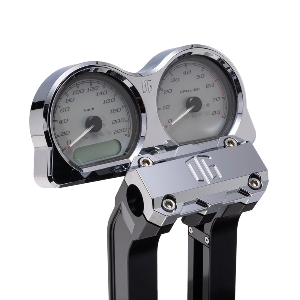Og Billet Gauges Bezel - 15-23 Road Glide Gauge Mount Original Garage Moto Chrome Rear mount