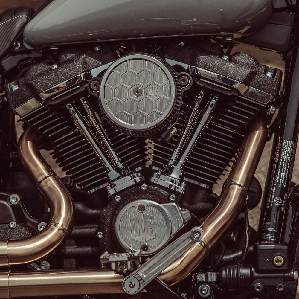 OG Round Air Cleaner Cover - HoneyComp Air Cleaner Cover Original Garage Moto