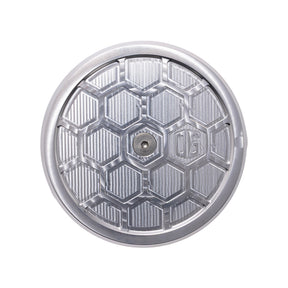 OG Round Air Cleaner Cover - HoneyComp Air Cleaner Cover Original Garage Moto Aluminium Finish