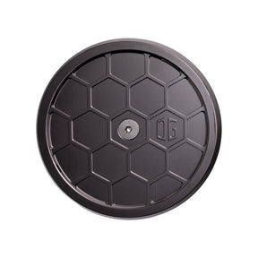 OG Round Air Cleaner Cover - HoneyComp Air Cleaner Cover Original Garage Moto Black Chrome