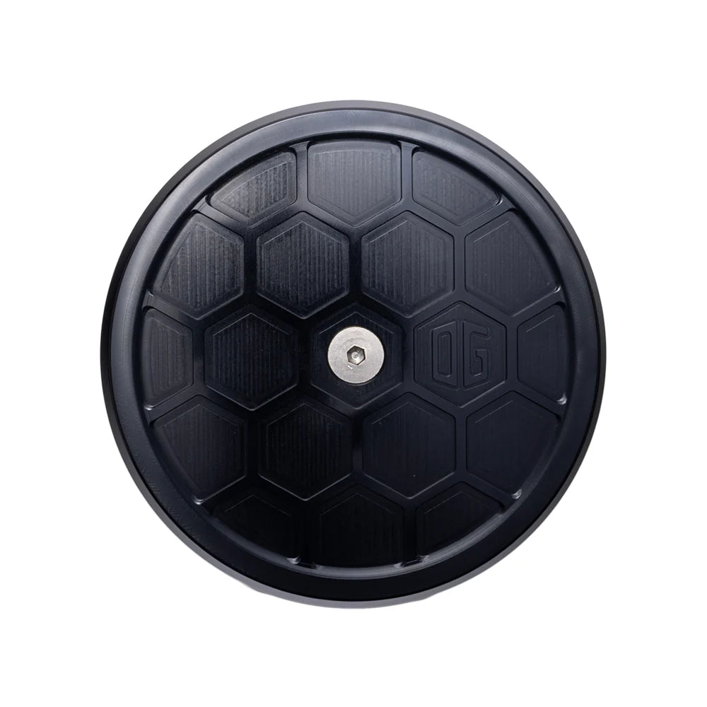 OG Round Air Cleaner Cover - HoneyComp Air Cleaner Cover Original Garage Moto Black