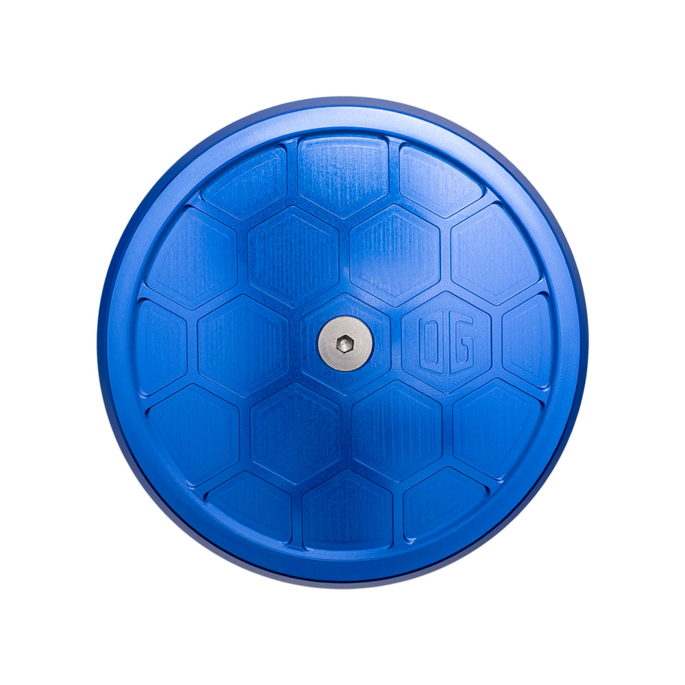 OG Round Air Cleaner Cover - HoneyComp Air Cleaner Cover Original Garage Moto Blue