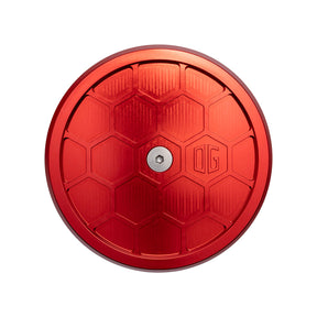 OG Round Air Cleaner Cover - HoneyComp Air Cleaner Cover Original Garage Moto Red