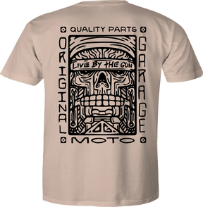 OG "Savage" T-Shirt, Sand T-Shirt Original Garage Moto
