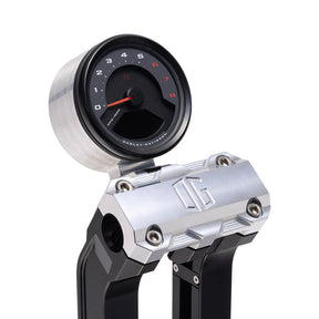Og Single Billet Gauge Pod Gauge Mount Original Garage Moto Aluminium finish Rear mount