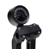 Og Single Billet Gauge Pod Gauge Mount Original Garage Moto Black Rear mount
