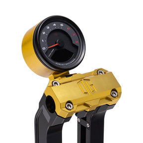 Og Single Billet Gauge Pod Gauge Mount Original Garage Moto Gold Rear mount