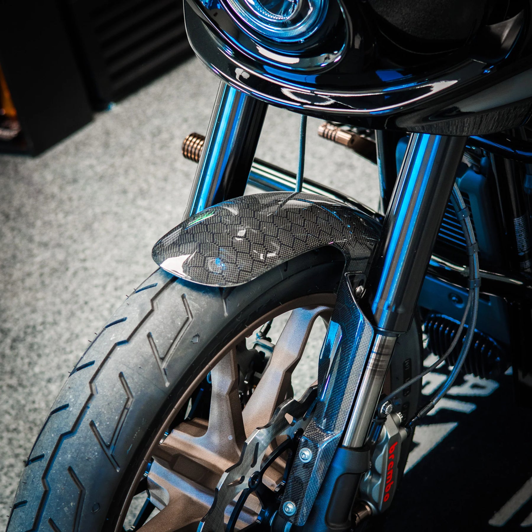 Og Carbon Fiber Fender Kit - 20+ Softail Low Rider S & St Front Fender Original Garage Moto
