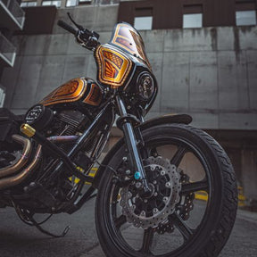 OG Highway Peg Crash Bar Mid Controls - 06-17 Dyna & FXR Crash Bar Original Garage Moto