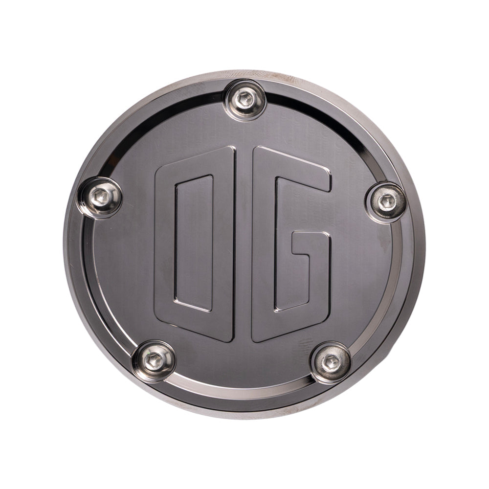 Og Points Cover - Twin Cam Timing Cover Original Garage Moto Black Chrome
