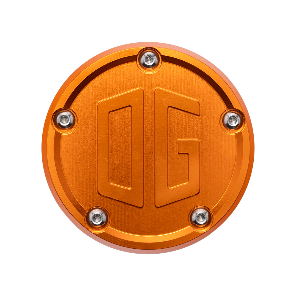 Og Points Cover - Twin Cam Timing Cover Original Garage Moto Orange
