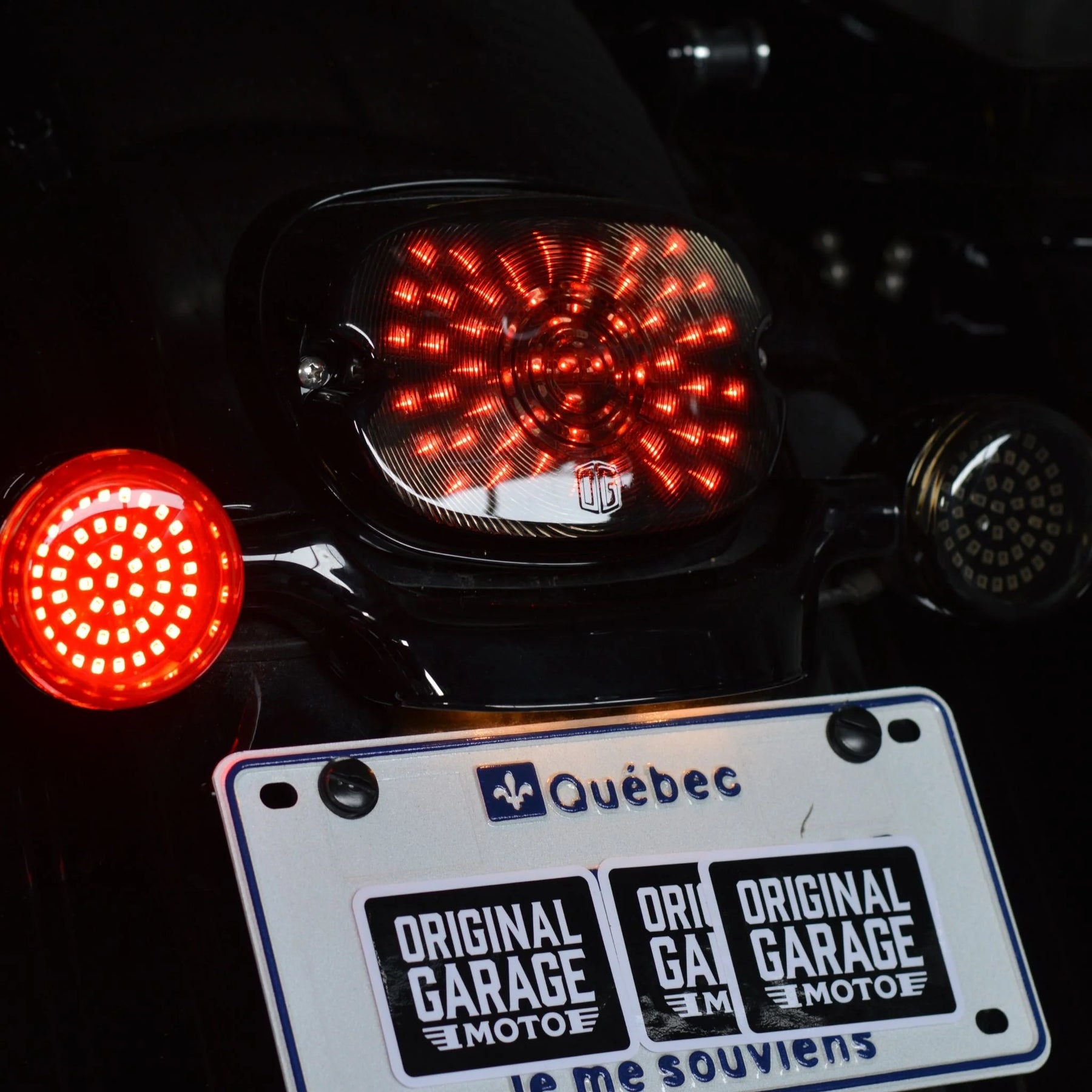 Og Low Profile Led Tail Light V4 For Harley Davidson Tail Light Original Garage Moto