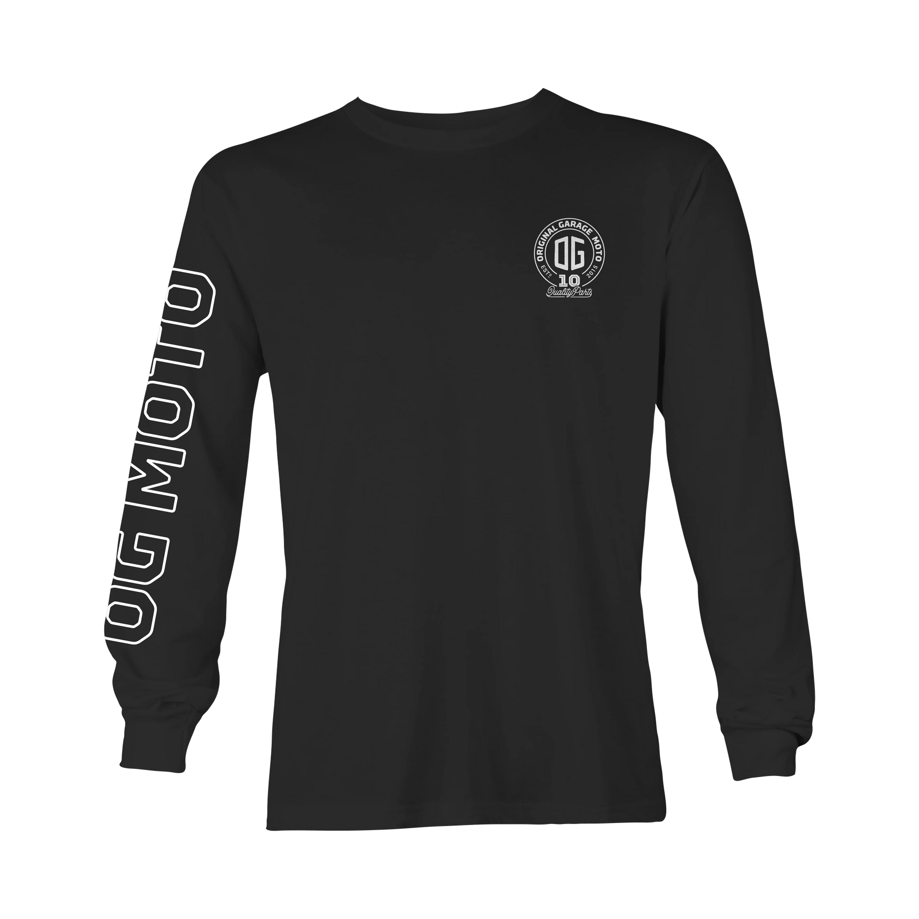 Og 10th Anniversary Softail Long Sleeve Black Original Garage Moto S