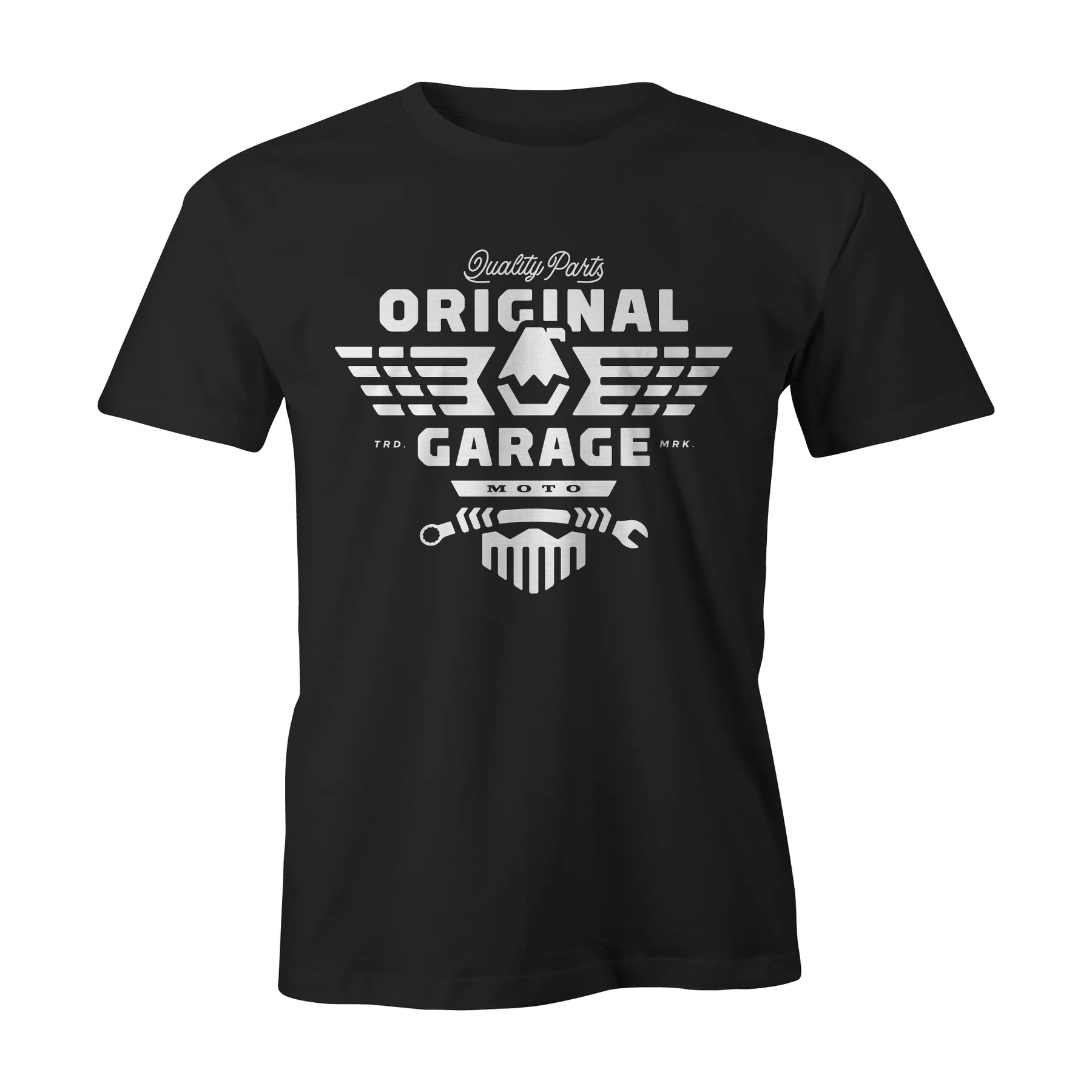 OG Eagle Tee, Black T-Shirt Original Garage Moto S