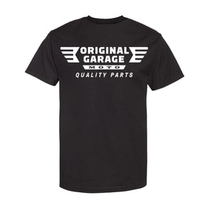 OG "Quality Parts" T-Shirt, Black T-Shirt Original Garage Moto