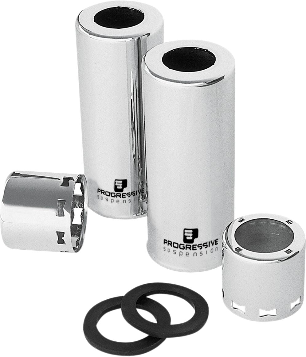 Progressive Suspension Chrome Shock Cover Kit SHOCK DRESS-UP PARTS Progressive Suspension