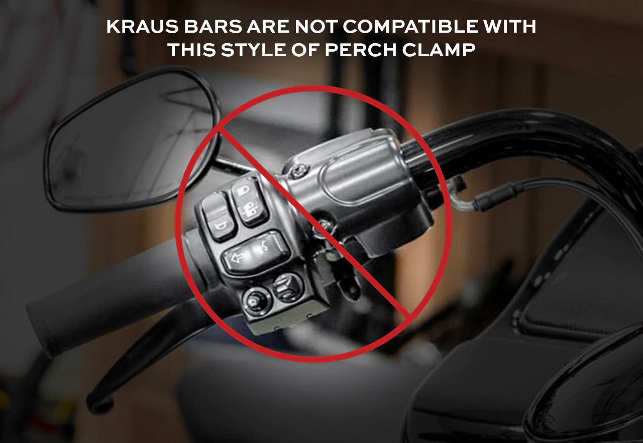 Adjustable Iso Bar, Black - 23 & Earlier Models Handlebar Kraus Motor Co.