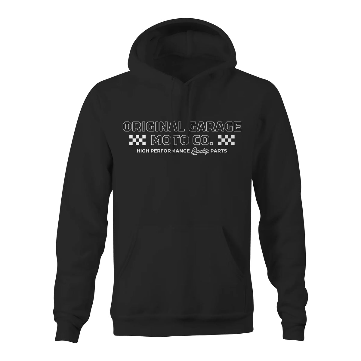OG "Performance & Quality" Hoodie, Black Hoodie & Sweatshirt Original Garage Moto S