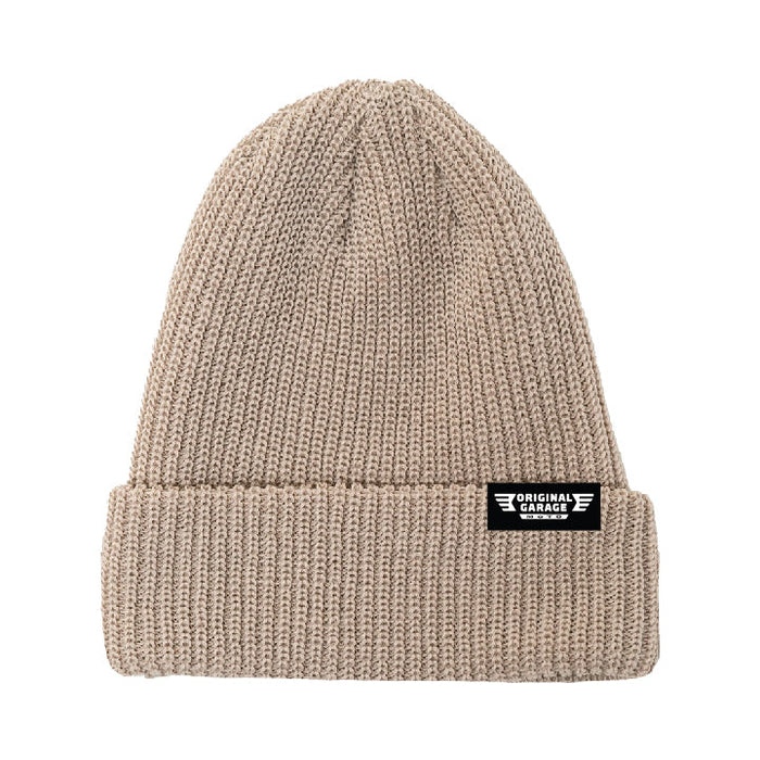 OG "Quality Parts" Beanie Beanie Original Garage Moto Sand
