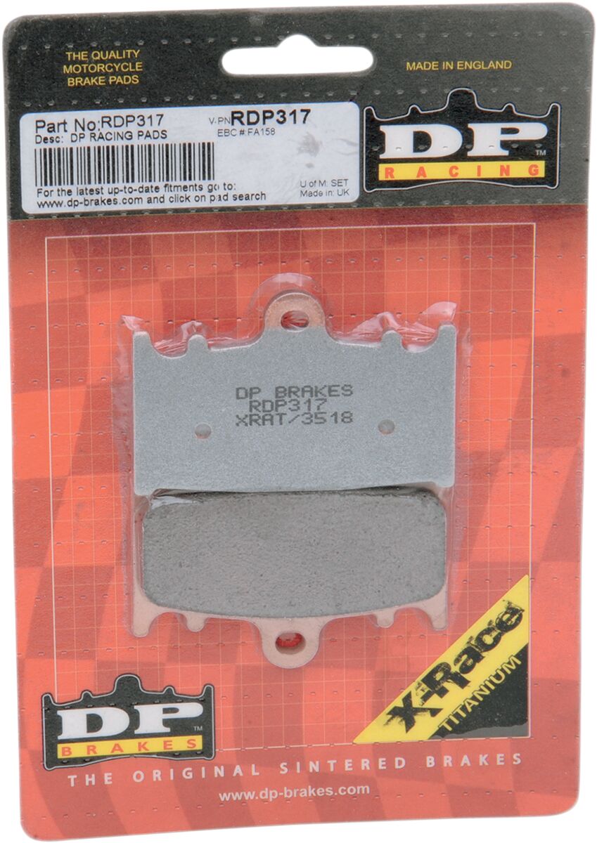 Dp Brakes Brake Pad Rdp Kaw/Suz Frt BRAKE PADS - SINTERED METAL Dp Brakes