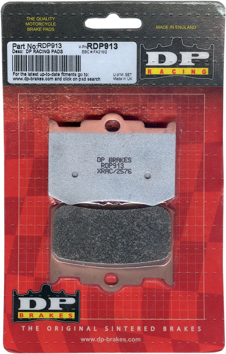 Dp Brakes Brake Pad Brake Race Dp913 BRAKE PADS - SINTERED METAL Dp Brakes