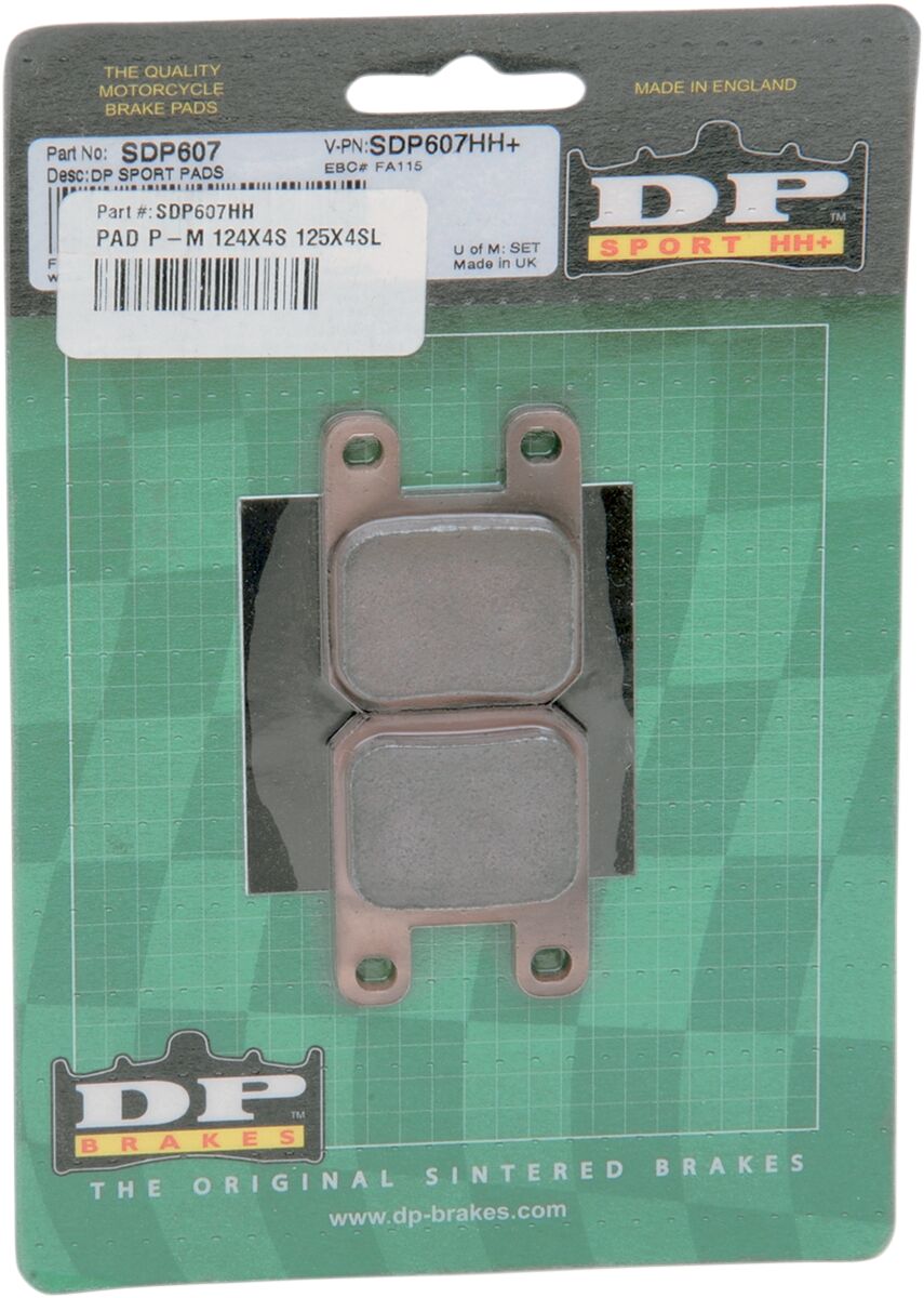 Dp Brakes Brake Pad P M 124 X4 S 125 X4 Sl BRAKE PADS - SINTERED METAL Dp Brakes