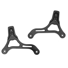 San Diego Customs Billet Sissy Bar Side Plates - 18+ Softail Sissy Bar Side Plates San Diego Customs Black