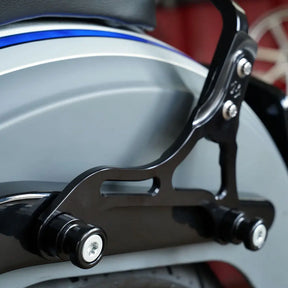 San Diego Customs Billet Sissy Bar Side Plates & Bag Mounts - 22+ Softail Low Rider ST Sissy Bar Side Plates San Diego Customs Black