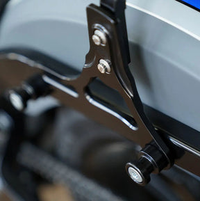 San Diego Customs Billet Sissy Bar Side Plates & Bag Mounts - 22+ Softail Low Rider ST Sissy Bar Side Plates San Diego Customs