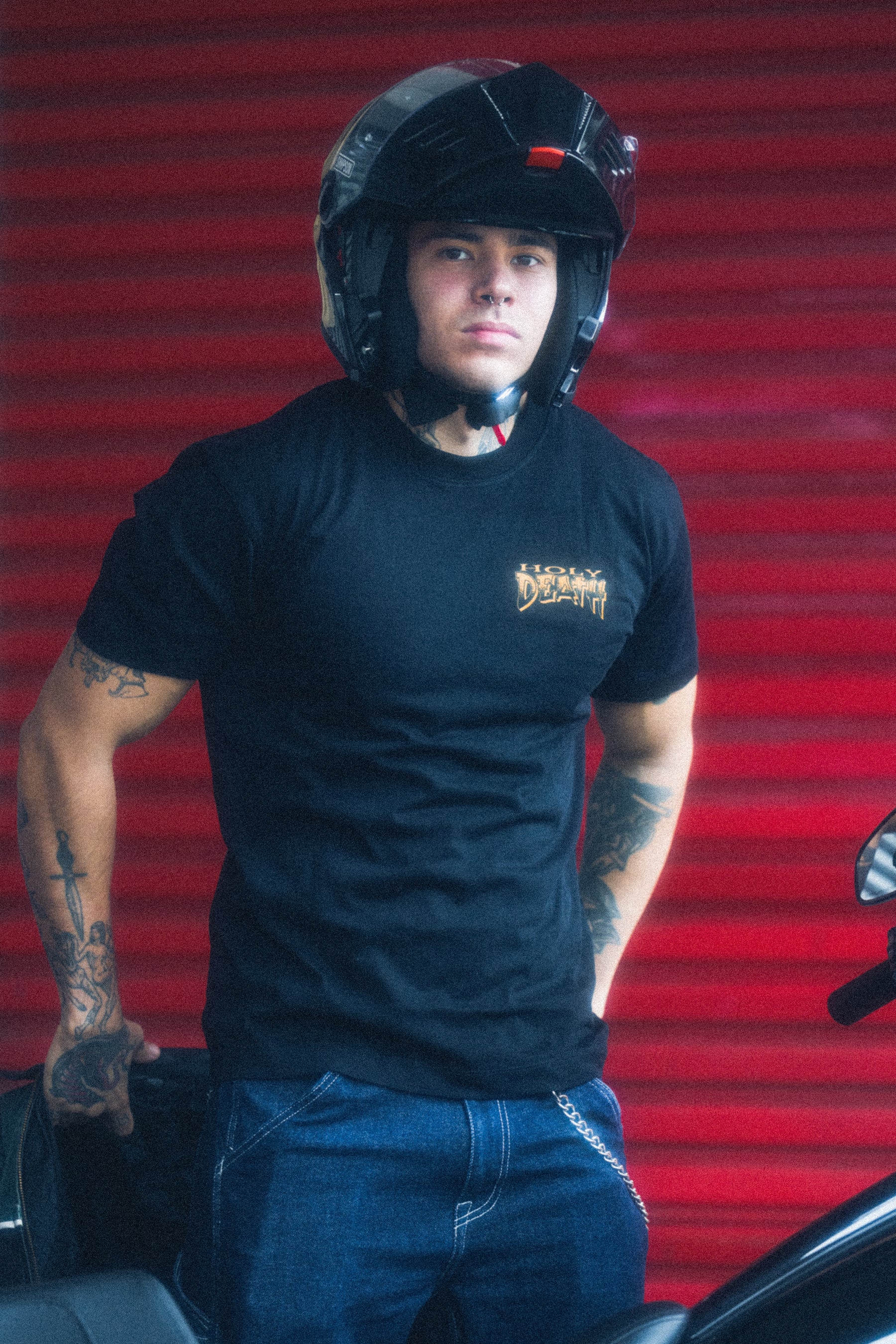 "Escaped The Grave" T-shirt - Black T-Shirt Holy Death Motorcycle Co.