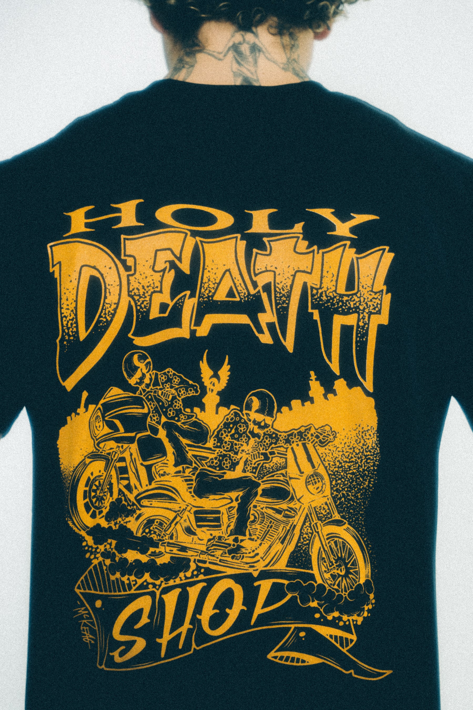 "Escaped The Grave" T-shirt - Black T-Shirt Holy Death Motorcycle Co.