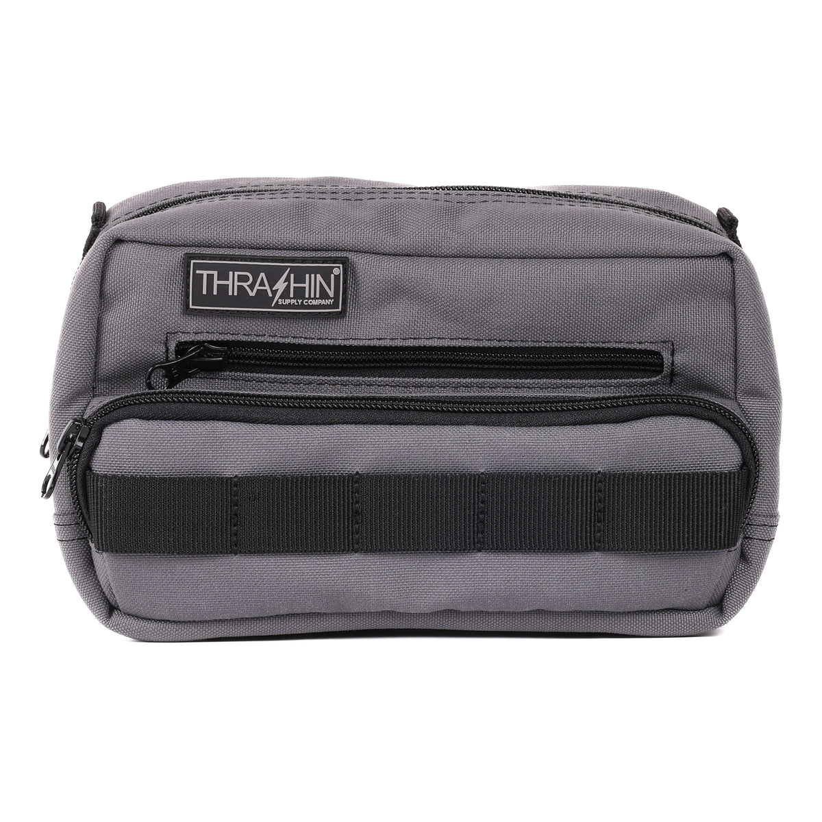 HandleBar Bag Plus, Gray Handlebar Bag Thrashin Supply Co.