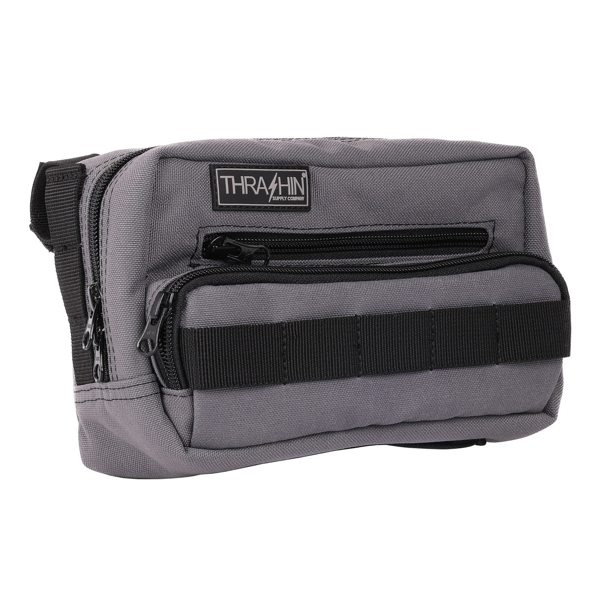 HandleBar Bag Plus, Gray Handlebar Bag Thrashin Supply Co.
