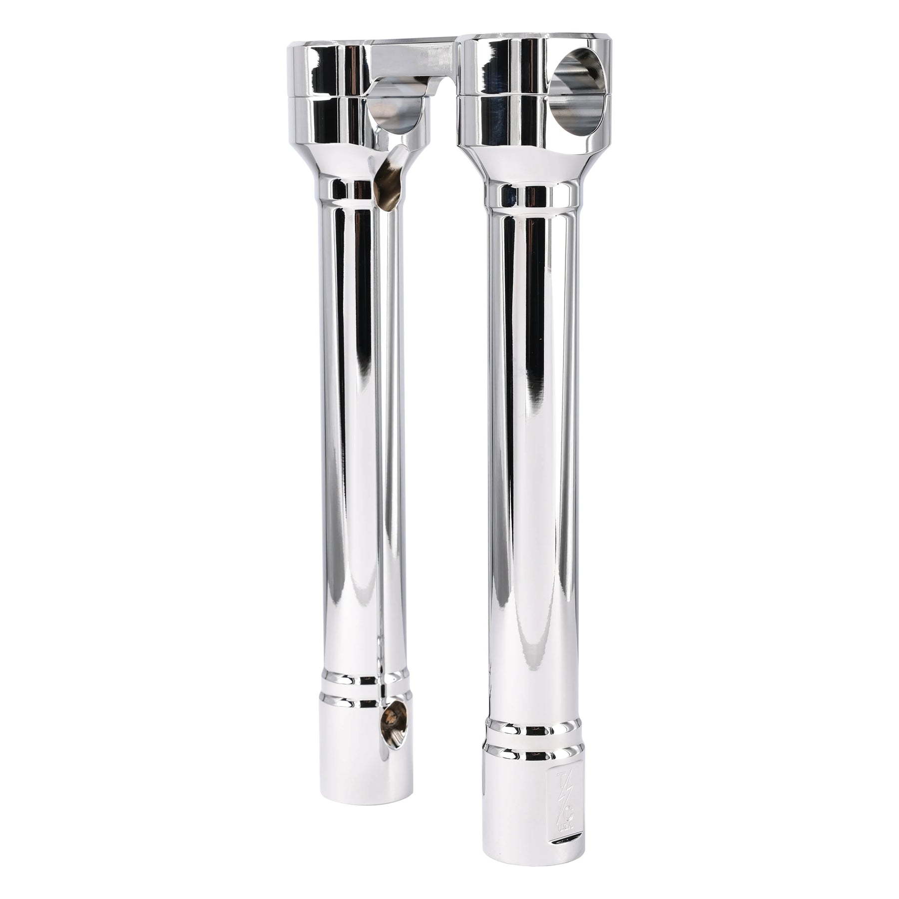 Thrashin Supply Co. 10" Hole Shot Risers, Chrome Risers Thrashin Supply Co.