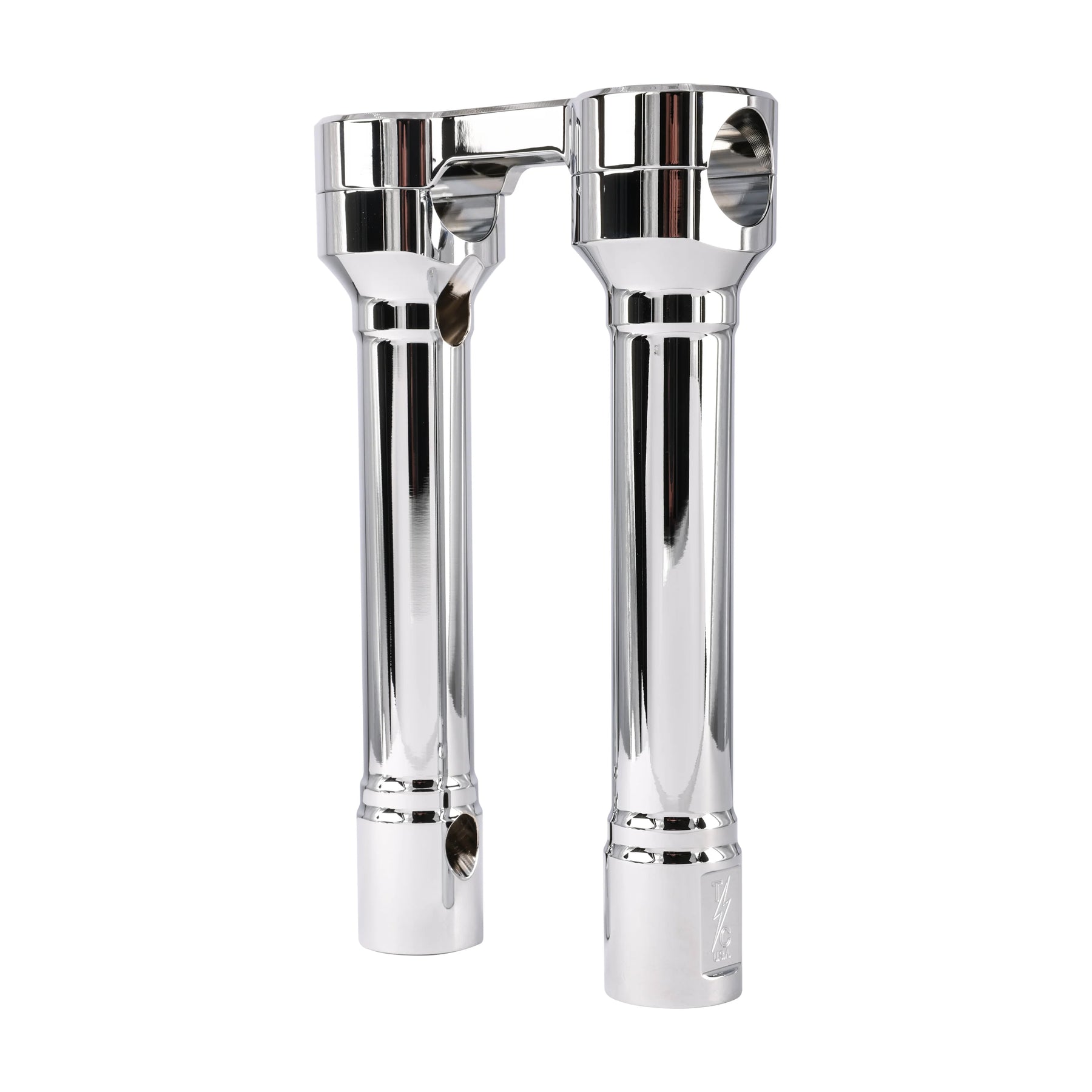 Thrashin Supply Co. 8" Hole Shot Risers, Chrome Risers Thrashin Supply Co.