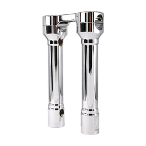 Thrashin Supply Co. 8" Hole Shot Risers, Chrome Risers Thrashin Supply Co.