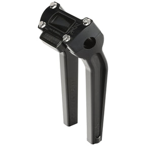 Thrashin Supply Co. 9.5" Pull Back OG Risers, Black Risers Thrashin Supply Co. Top Clamp for M8 Softail OEM Digital Gauge (Digital Gauge Not Included)