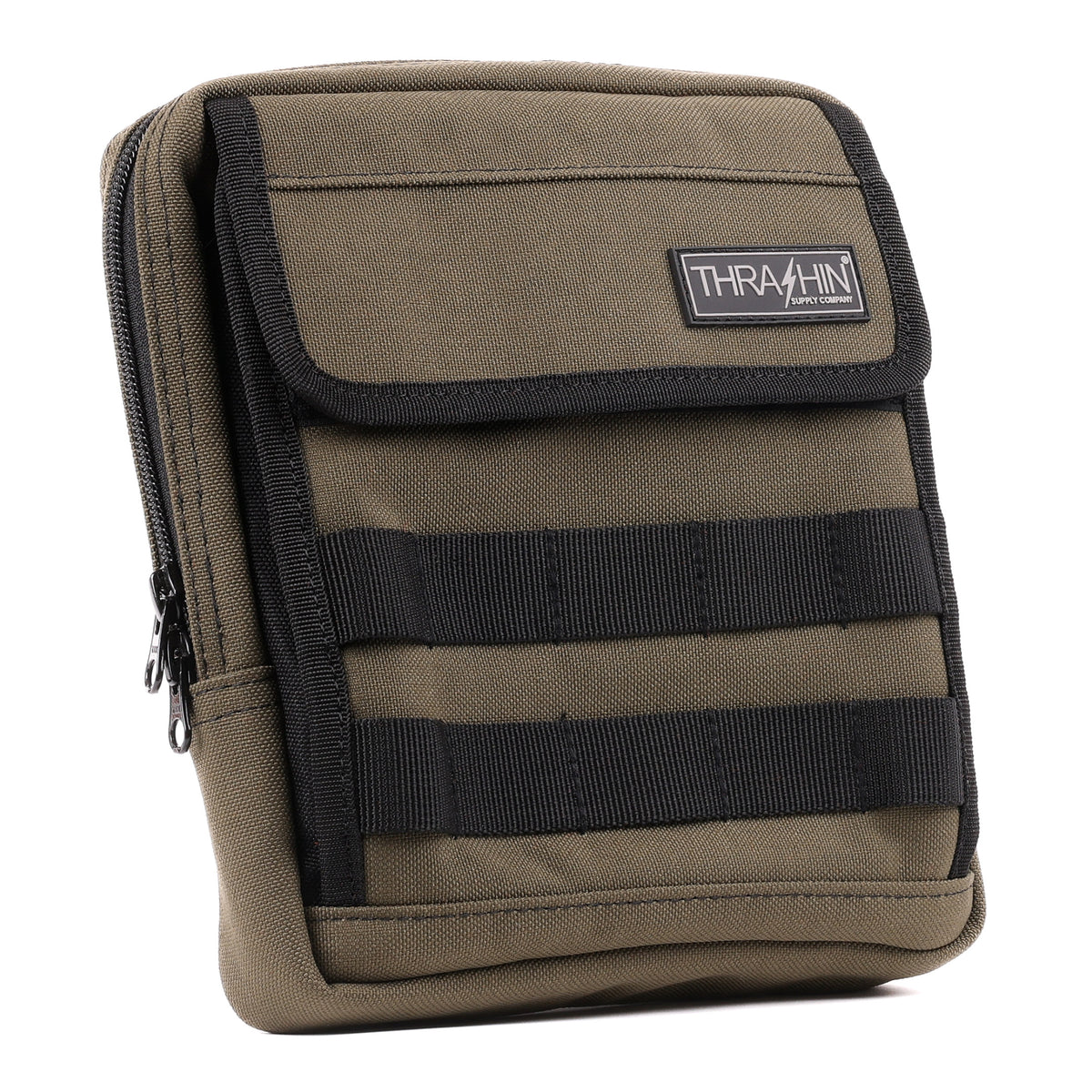 Handlebar Bag Slim, Green Handlebar Bag Thrashin Supply Co.