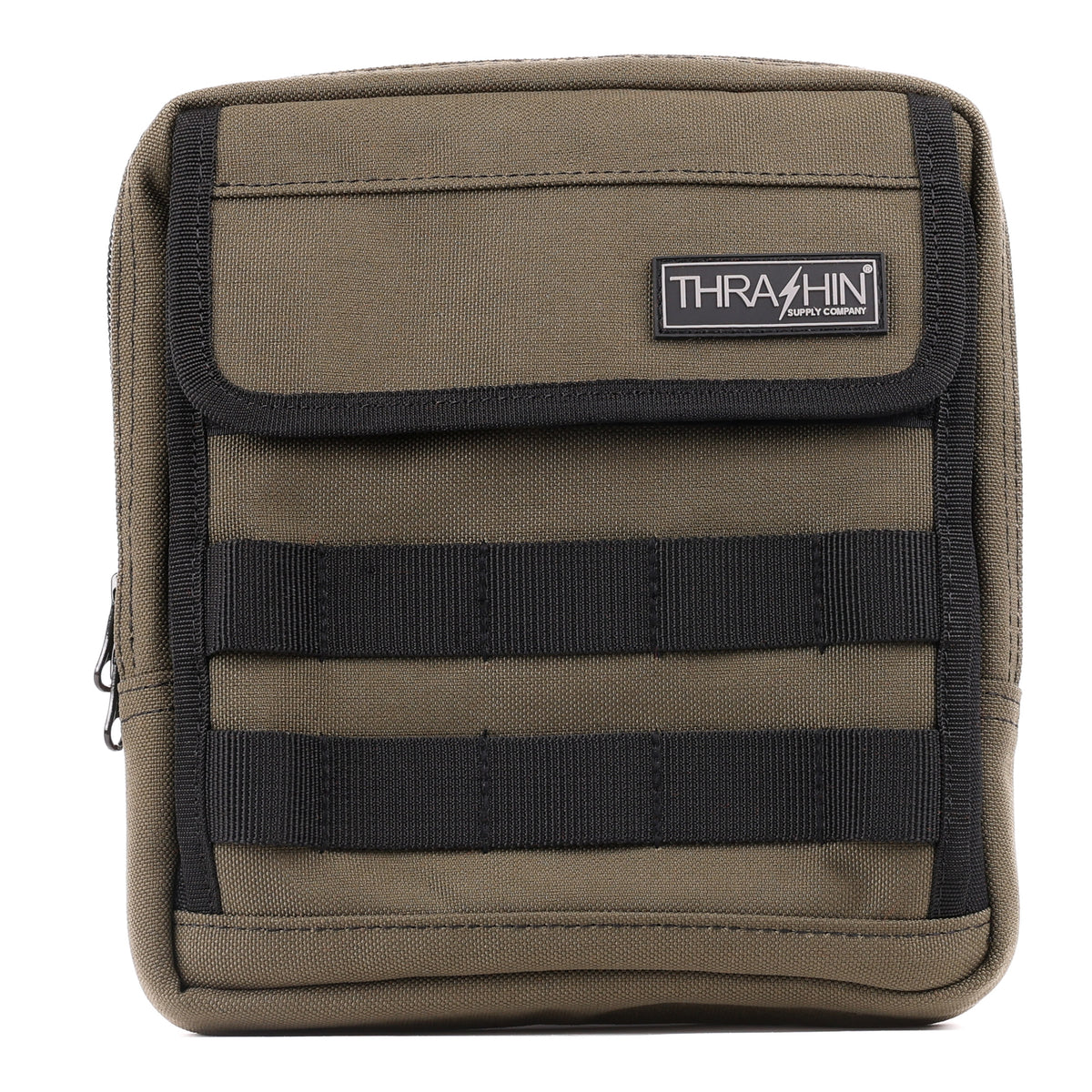Handlebar Bag Slim, Green Handlebar Bag Thrashin Supply Co.