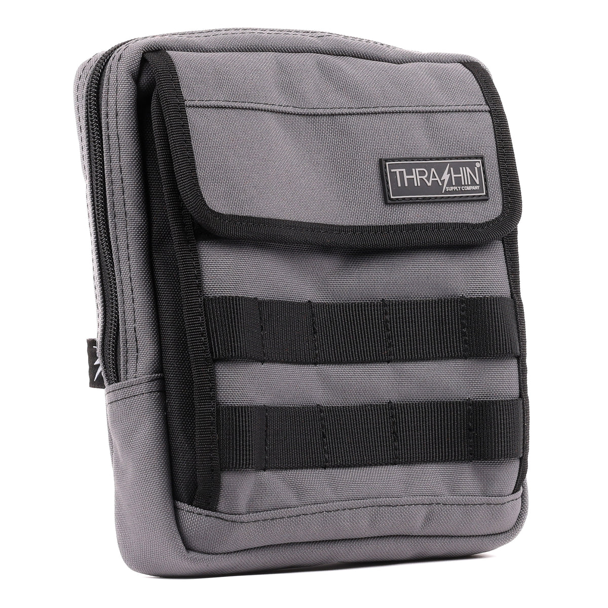Handlebar Bag Slim, Grey Handlebar Bag Thrashin Supply Co.