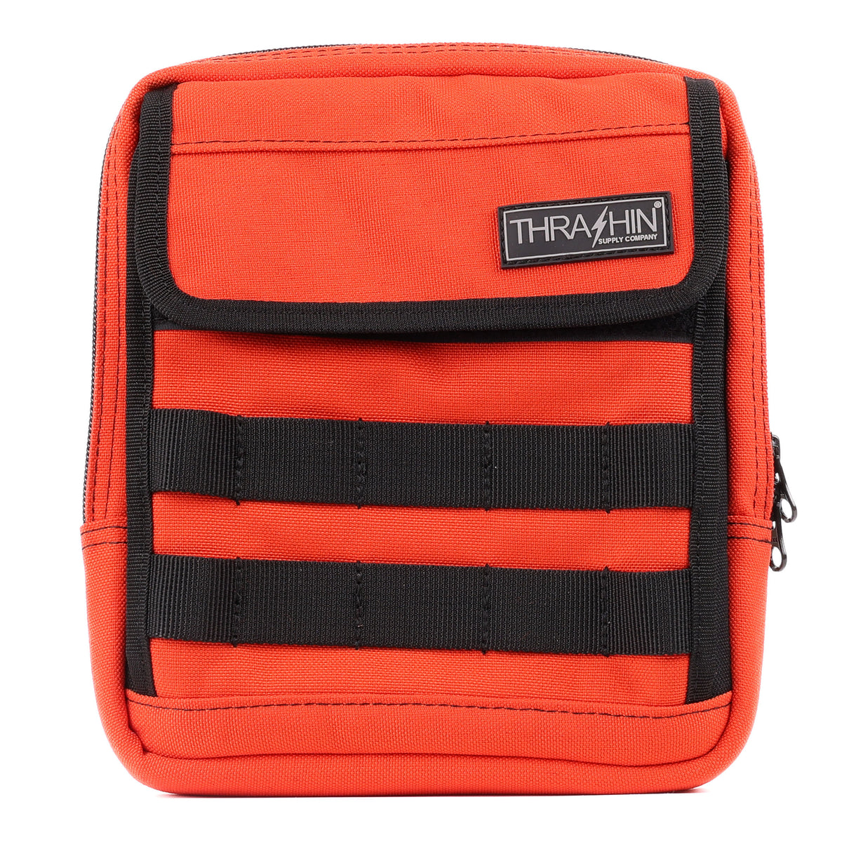 Handlebar Bag Slim, HD Orange Handlebar Bag Thrashin Supply Co.
