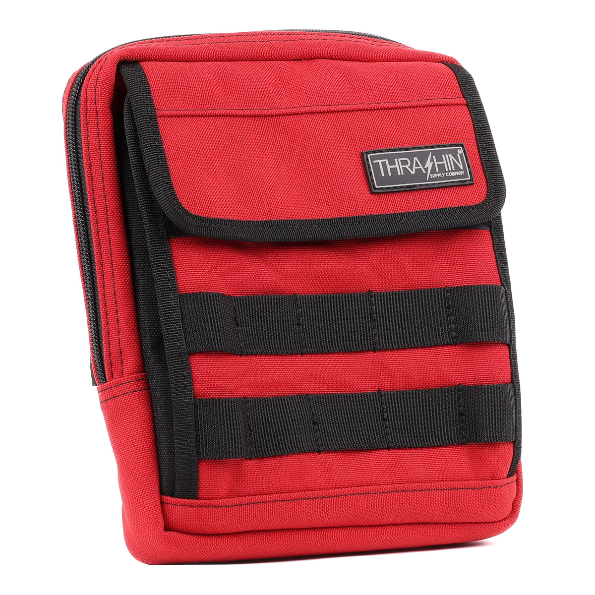 Handlebar Bag Slim, Red Handlebar Bag Thrashin Supply Co.