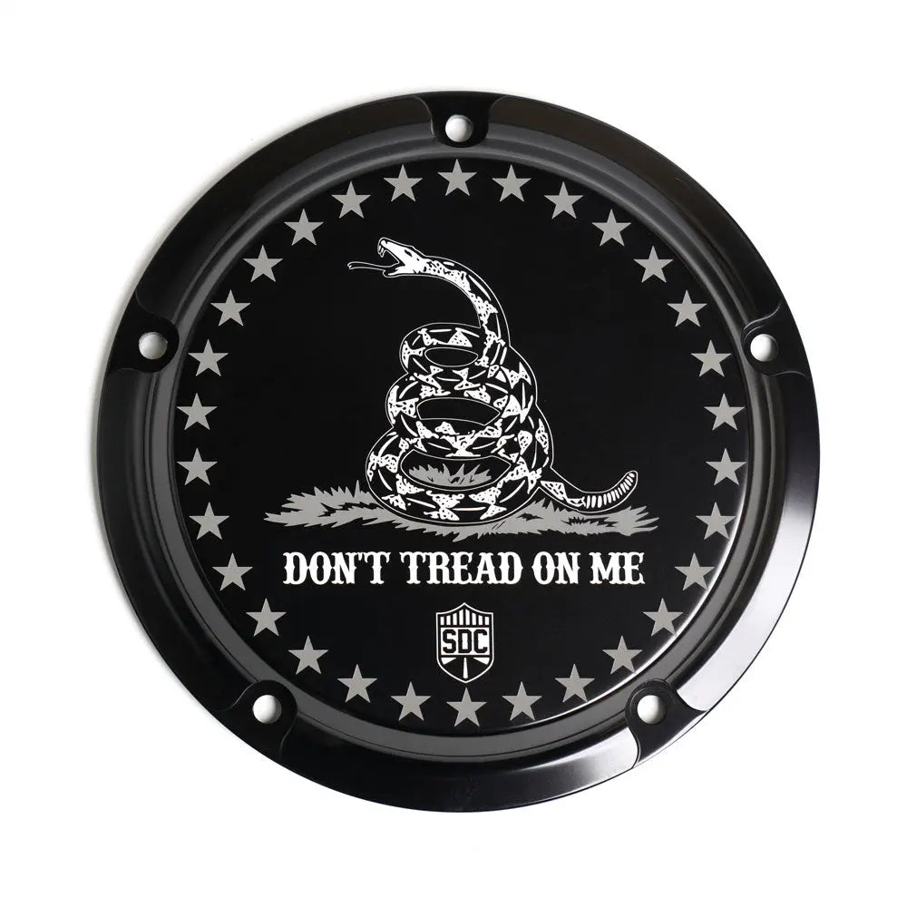San Diego Customs Derby Cover "Gadson", Black - Twin Cam Derby Cover San Diego Customs