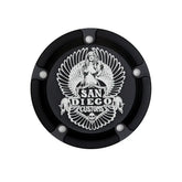 San Diego Customs Timing Cover "Easy", Black - Twin Cam Timing Cover San Diego Customs