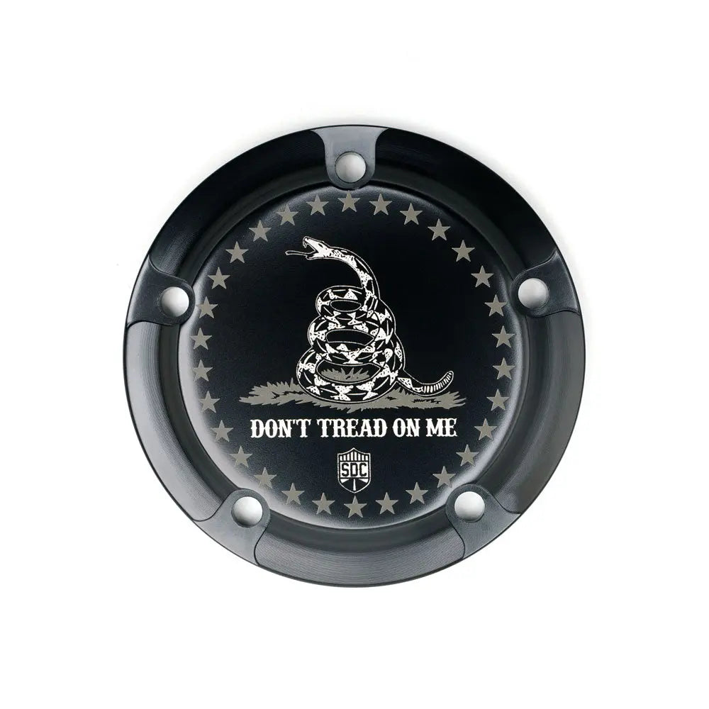 San Diego Customs Timing Cover "Gadson", Black - Twin Cam Timing Cover San Diego Customs